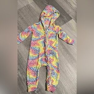 Posh Peanut Lisa Frank Leopard Print Footie